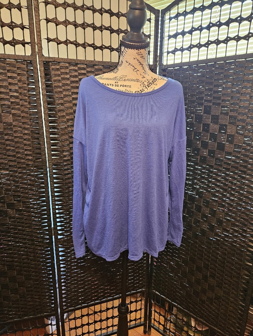 GAIAM Relaxed Long Sleeve Tee - Blue